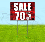 Sale 70% Off Yard Sign