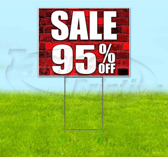 Sale 95% Off Yard Sign
