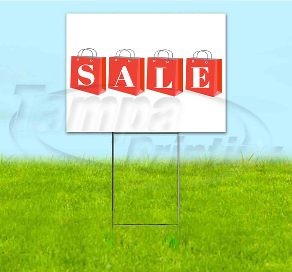 Sale Holiday Bags Yard Sign