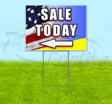 Sale Today Left Arrow-flag Yard Sign
