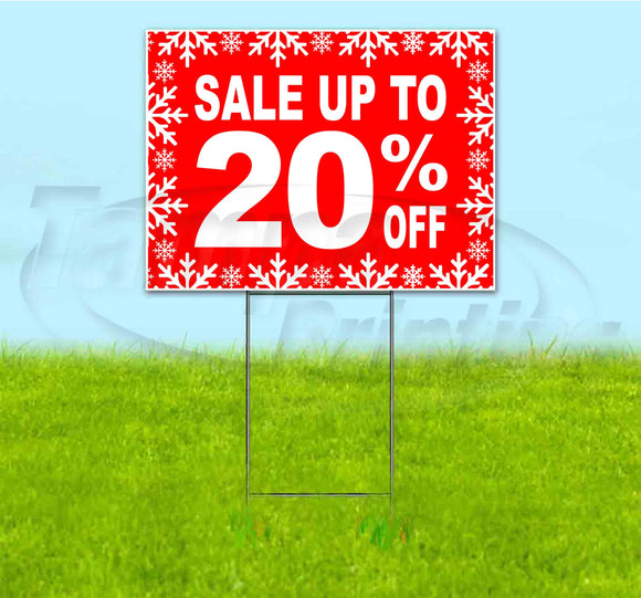Sale Up To 20% Off Yard Sign