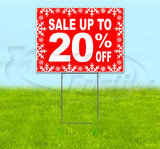 Sale Up To 20% Off Yard Sign