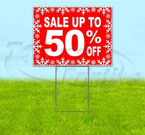 Sale Up To 50% Off Yard Sign