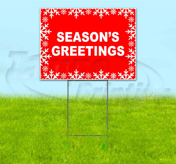 Seasons Greetings Yard Sign