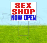 Sex Shop Now Open Yard Sign