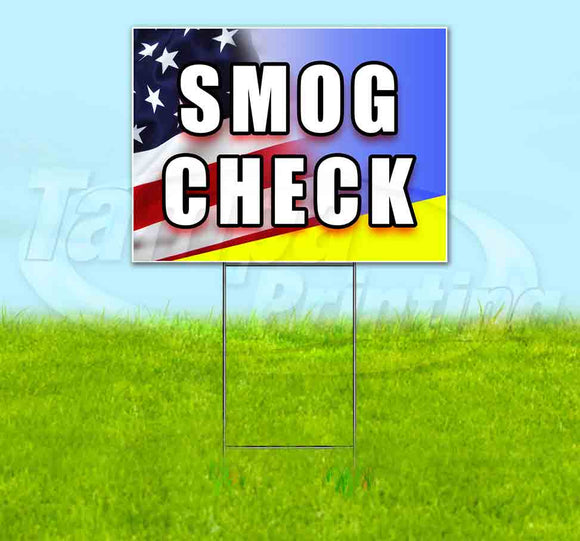 Smog Check Yard Sign