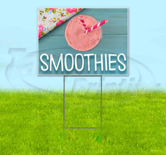 Smoothies Yard Sign