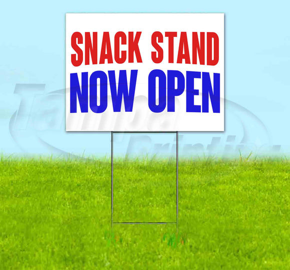 Snack Stand Now Open Yard Sign