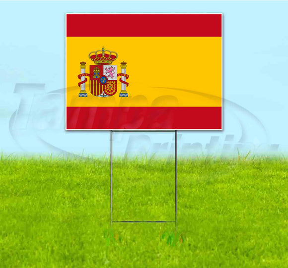 Spain Flag Yard Sign