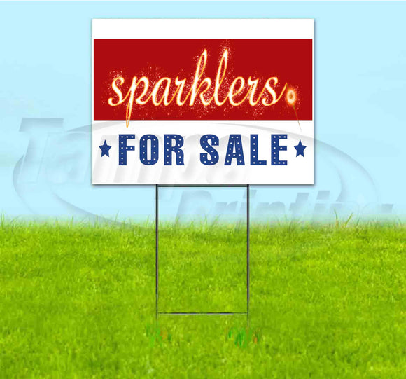 Sparklers For Sale Yard Sign