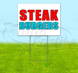 Steak Burgers Yard Sign