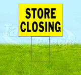Store Closing Yellow Black Yard Sign