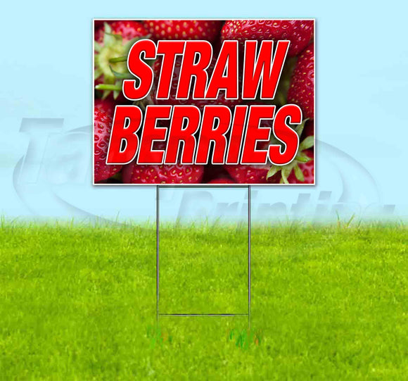 Strawberries v2 Yard Sign