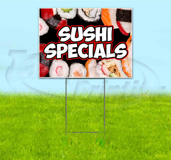 Sushi Specials Yard Sign