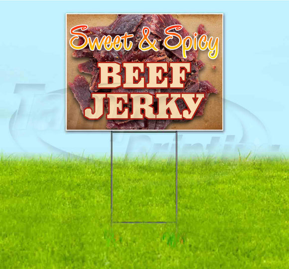 Sweet & Spicy Beef Jerky Yard Sign