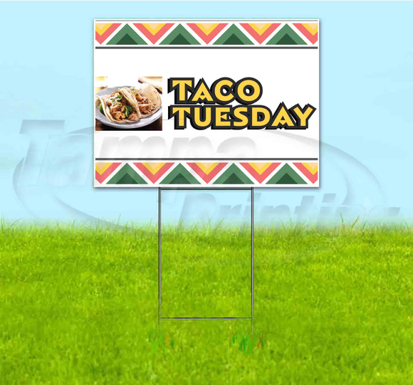 Taco Tuesday Yard Sign