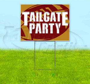 Tailgate Party 49ers Yard Sign