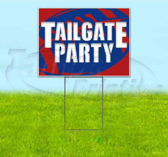 Tailgate Party Bills Yard Sign