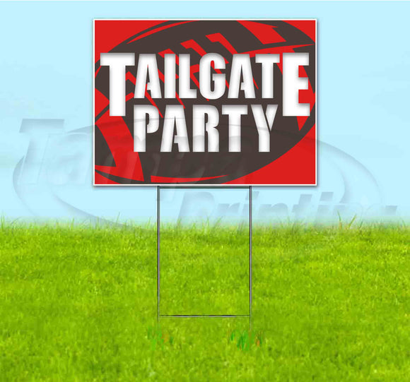 Tailgate Party Bucs Yard Sign