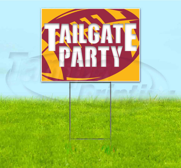 Tailgate Party Cardinals Yard Sign