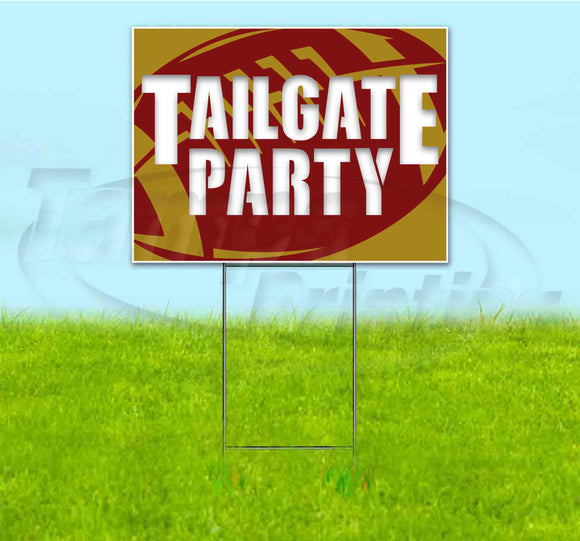 Tailgate Party Chiefs Yard Sign