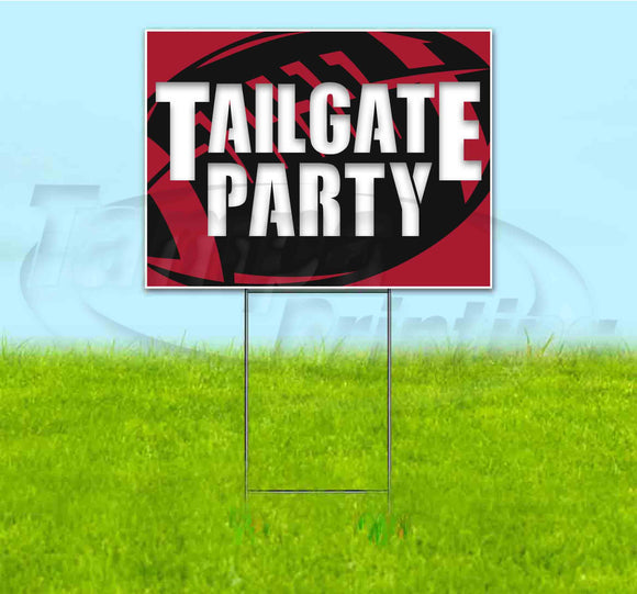 Tailgate Party Falcons Yard Sign