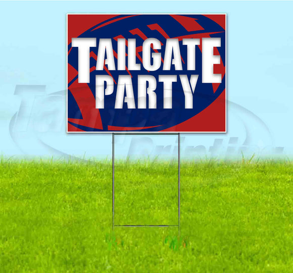 Tailgate Party Giants Yard Sign
