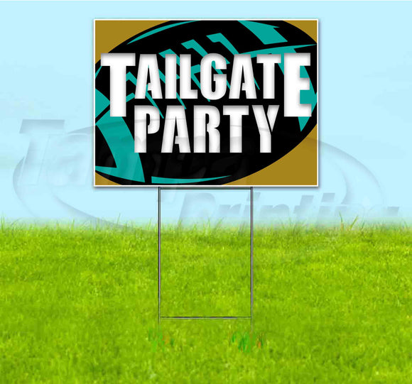 Tailgate Party Jaguars Yard Sign