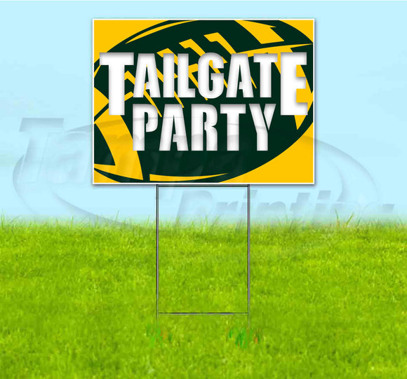 Tailgate Party Packers Yard Sign