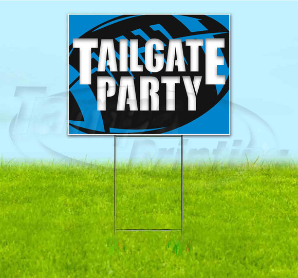 Tailgate Party Panthers Yard Sign