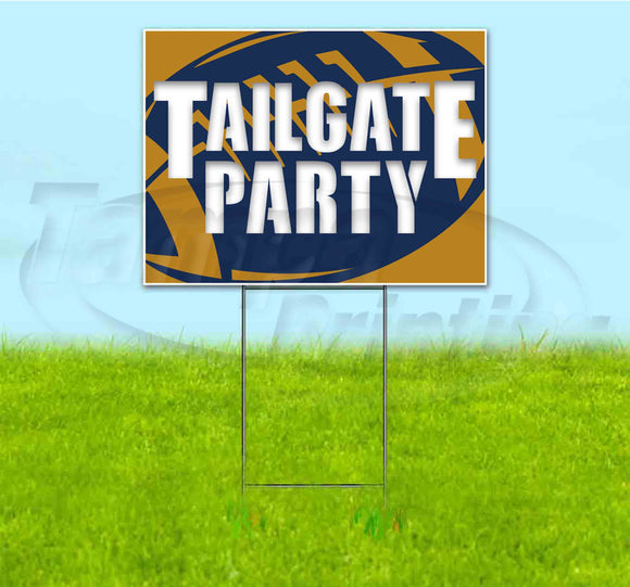 Tailgate Party Rams Yard Sign