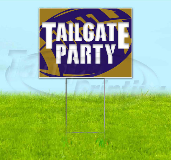 Tailgate Party Ravens Yard Sign