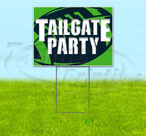 Tailgate Party Seahawks Yard Sign