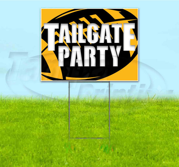 Tailgate Party Steelers Yard Sign