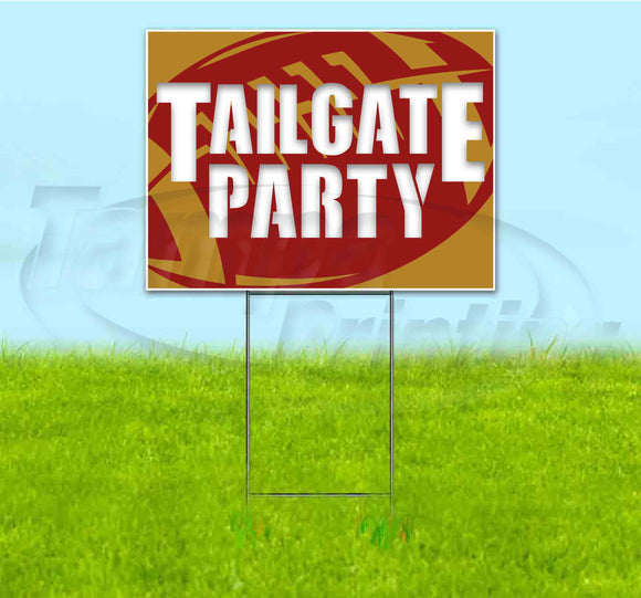 Tailgate Party Warriors Yard Sign