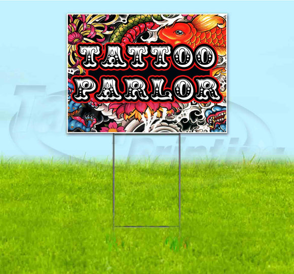 Tattoo Parlor Yard Sign