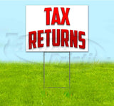 Tax Returns Yard Sign