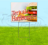 Teriyaki Hamburgers Yard Sign