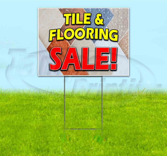 Tire And Flooring Sale Yard Sign