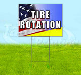 Tire Rotation Yard Sign