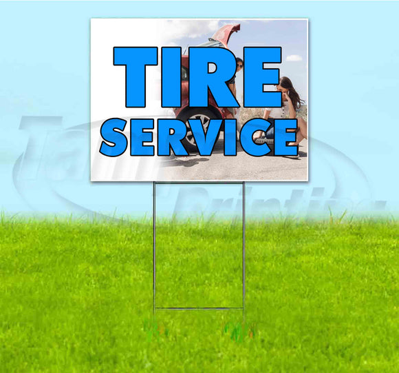 Tire Service Yard Sign