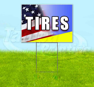 Tires Yard Sign
