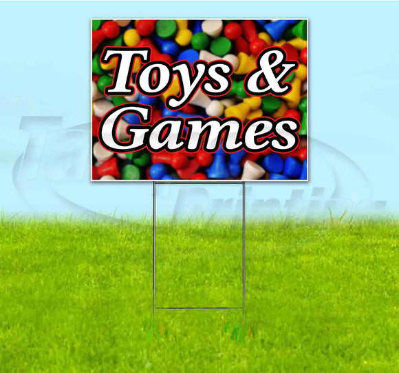 Toys & Games Yard Sign