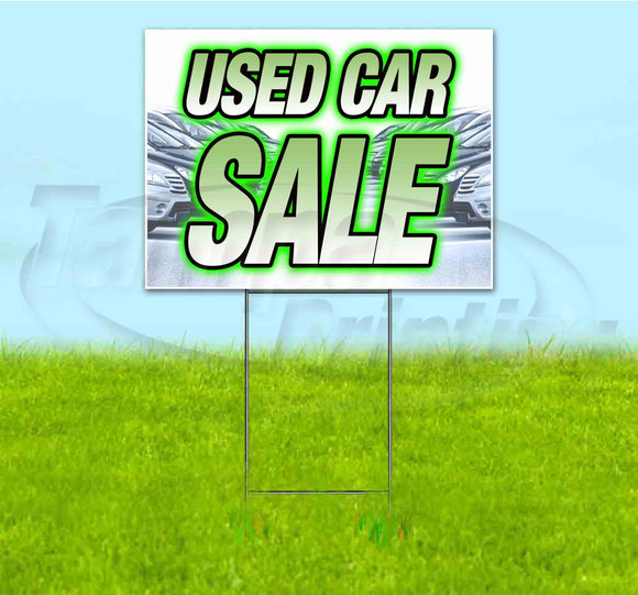 Used Car Sale Yard Sign