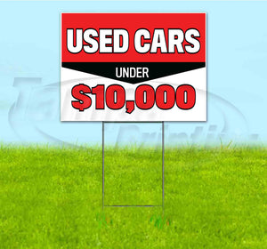 Used Cars Under $10,000 Yard Sign