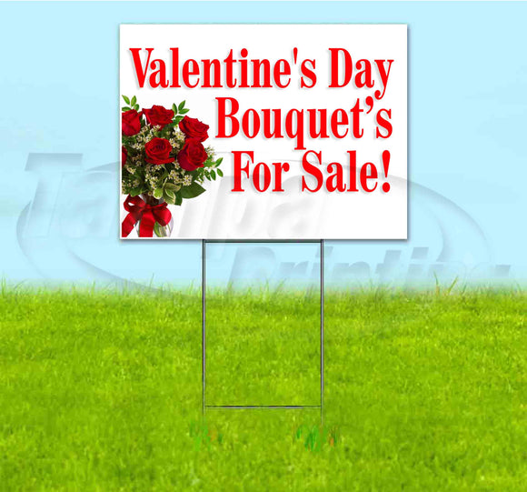 Valentines Day Bouquets Yard Sign
