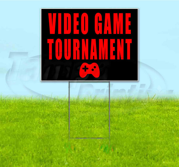 Video Game Tournament Yard Sign