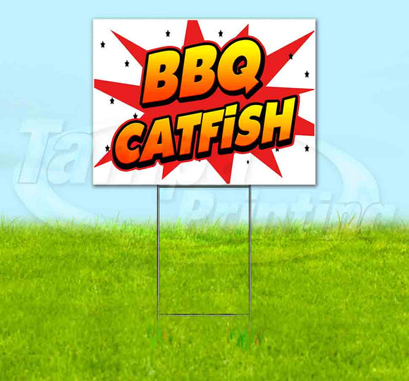 WBG BBQ Catfish Yard Sign