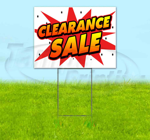 Clearance Sale Yard Sign