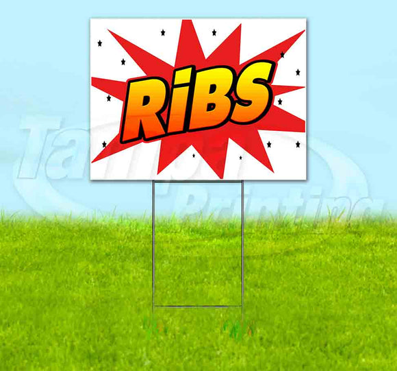 WBG Ribs Yard Sign